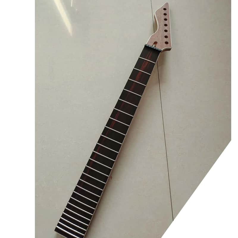 7 String Mahogany Wood Electric Guitar Neck, Rosewood Fingerboard DIY Project image 1