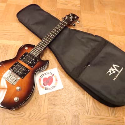 RISA Les Paul Tobacco Sunburst Electric Concert Ukulele #4974 image 2