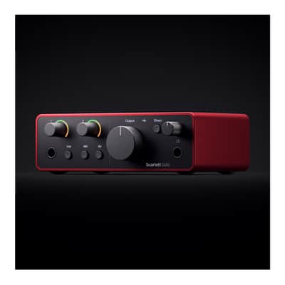 Focusrite Scarlett Solo Studio 4th Gen USB Audio Interface with Scarlett Mic Pre, Hi - Z Instrument Input, Air Mode, Focusrite Control 2, Huge Dynamic Range and Dynamic Gain Halos image 9