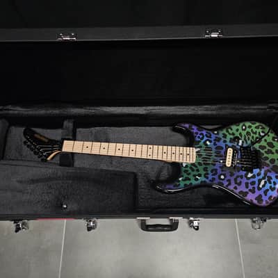 Kramer Baretta Custom Graphics Feral Cat Rainbow Leopard (Schaller Lockmeister) image 4