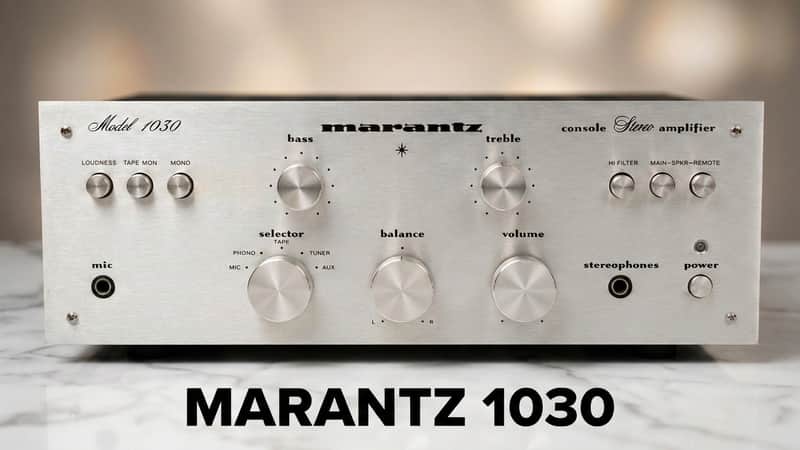 πΆβ¨ Marantz Model 1030 Stereo Amplifier β Silver Faceplate, Metal Case, Selectively Serviced, Ultrasonically Cleaned Knobs, Tested image 1