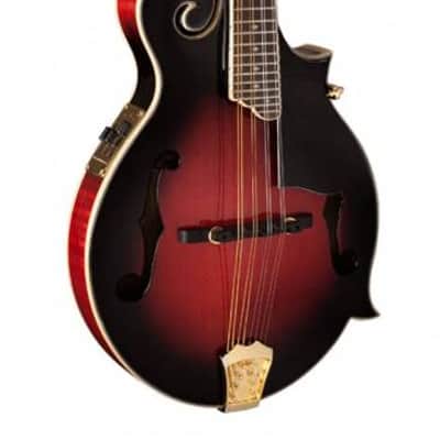 Washburn M3SWETWRK Florentine Mandolin Electric Wine Red w/ Case (B-Stock) image 5