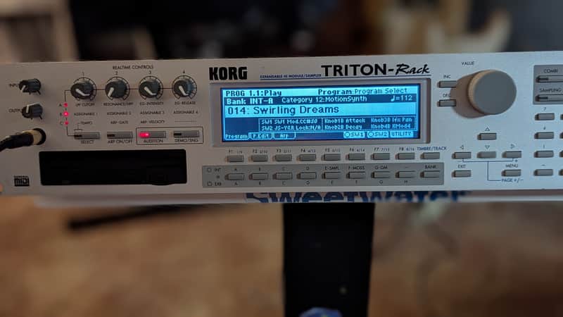 Korg Triton Rack w/ New Black LCD | Reverb