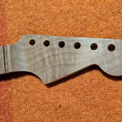 Warmoth Roasted Flame Maple Strat Neck w/Stainless image 5