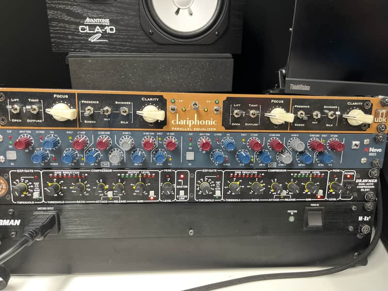 Drawmer DL241 Dual-Auto Compressor with TRS Connectors 2010s - Black image 1