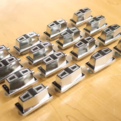 Remo Chrome Tom Drum Lugs 16pk Vintage 1980's #2 image 6