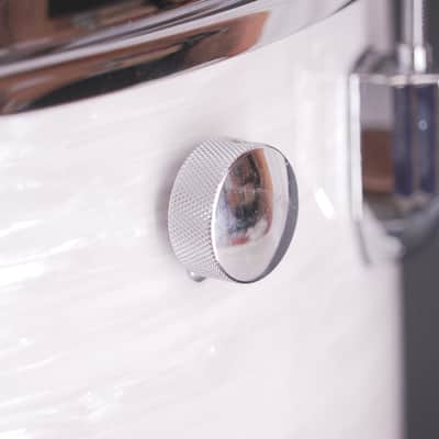 Pearl President Series Phenolic PSP924XP75/C 16" x 16" Floor Tom – Pearl White Oyster – Excellent image 5