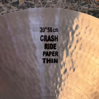 GLOWING Masterwork JAZZ MASTER 20” ULTRA Paper Thin Crash Ride 1374 g MINT! Gorgeous! Responsive image 6
