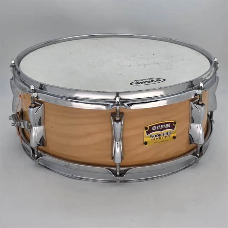 Immagine Used Yamaha Wood Shell Snare Drum 14x5.5 Gloss Natural - Fair - 1