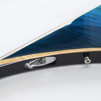 ESP USA V-II NT FM EMG Aqua Marine Fade image 13
