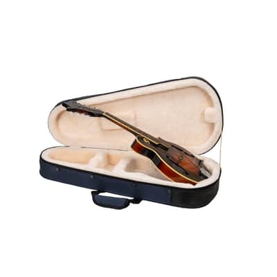 Crossrock Mandolin Foam Case for A & F Style | Lightweight Blue Gig Bag with Plush Interior & Storage (CRP300MAFBL) image 2