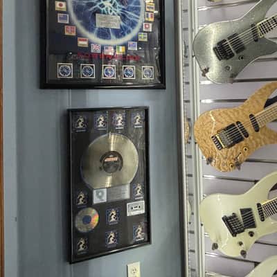 RARE Def Leppard RIAA Hysteria Award Presented To Steve Clark Gibson Guitar 10 Million Copies image 2