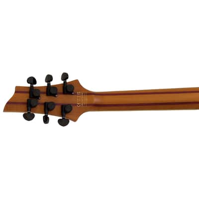 Schecter C-1 Exotic Spalted Maple guitar in Satin Natural Vintage Burst B-Stock 0498 image 7