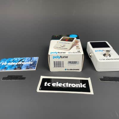 TC Electronic PolyTune V1 Polyphonic Guitar Tuner Pedal White True Bypass w/ Box image 7