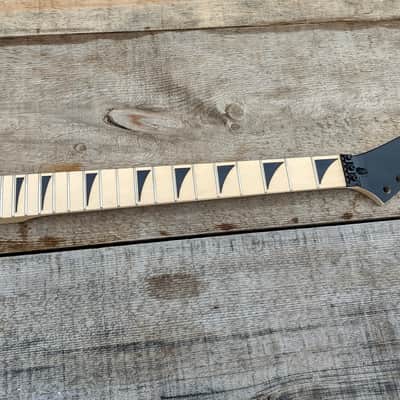 24 fret sharkfin inlays maple floyd rose nut shred guitar Neck replacement DIY Guitar neck. image 1
