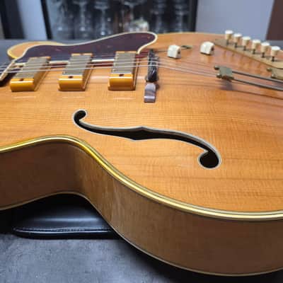 1951 Epiphone Zephyr Emperor Vari-Tone Regent Venetian Cutaway Flame Blonde New York Varitone American Vintage 50s 1950's USA Hollow Body Archtop Pre-Gibson Electric Guitar image 11