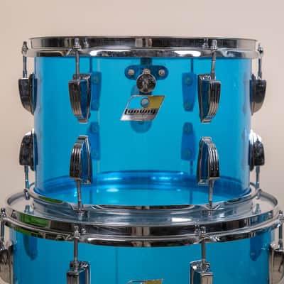 1970s Ludwig Big Beat Blue Vistalite Drum Set image 16