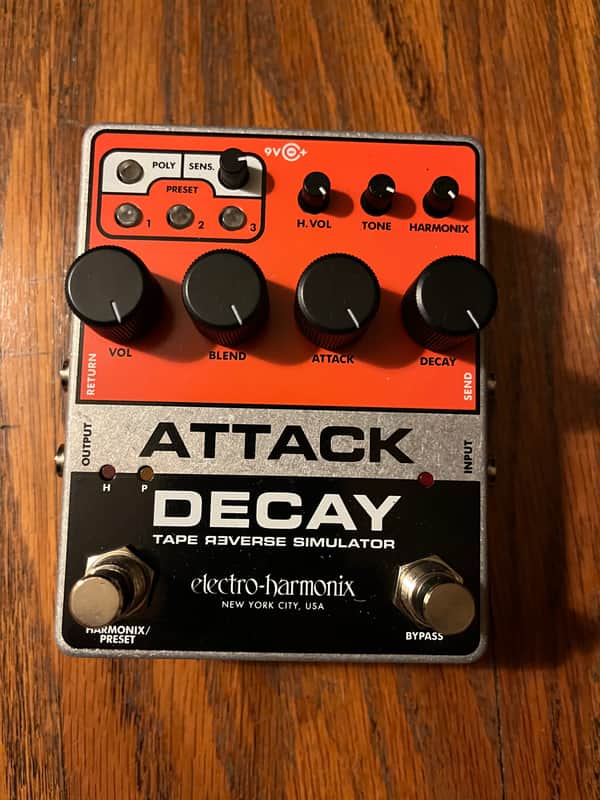 Electro-Harmonix Attack Decay Reverse Tape Simulator 2019 - Present - Orange / Black image 1