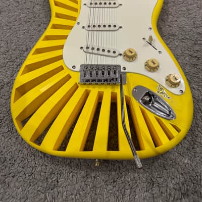 Custom Little wing - Yellow  Exclusive 3D printed guitar Custom shop made in Ukraine Electric guitar Strat Superstrat stratocaster Excellent Condition image 6