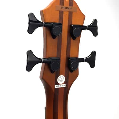 Epiphone Zenith Fretless Chambered Body Electric Bass Guitar - Antique Natural image 10