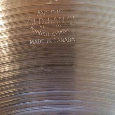 Zildjian 14" Hi Hats 80's brass image 4
