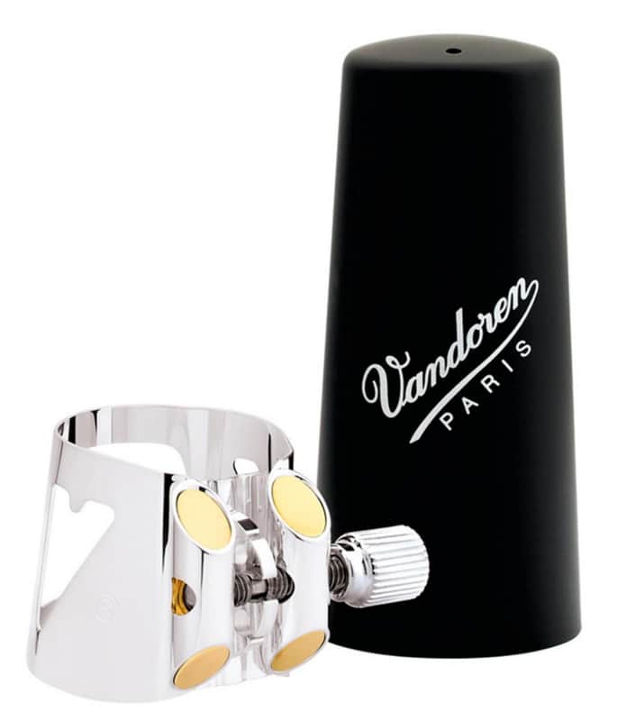Vandoren LC01P Optimum Bb Clarinet Ligature and Plastic Cap image 1