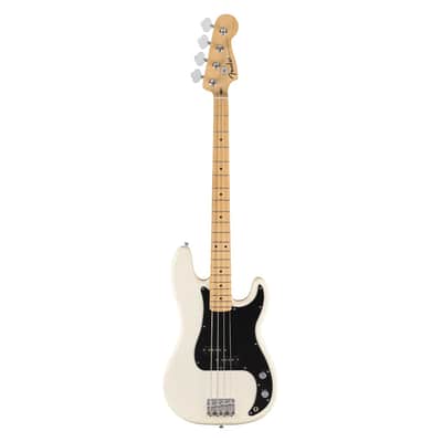 Fender Standard Precision Bass Guitar - Olympic White w/Maple FB image 2