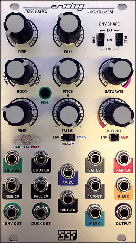 SSF ENTITY BASS DRUM SYNTHESIZER : USED : [DETROIT MODULAR] image 1