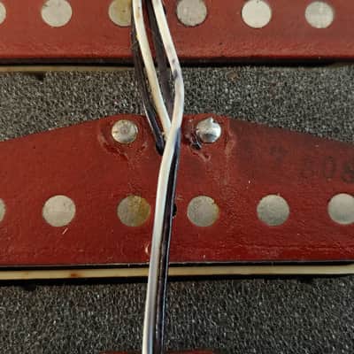 * * * Ultra-Rare Vintage 1982 Fender "Red Bottom" Staggered Pickup Set * * * image 6
