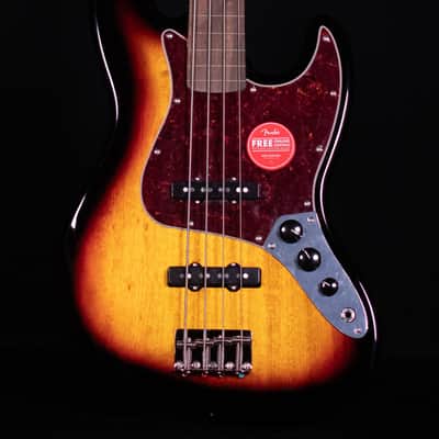 Squier Classic Vibe '60s Jazz Bass Fretless, Laurel FB, 3-Color Sunburst image 1