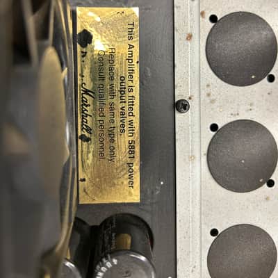 Marshall 9100 Dual Monobloc + Gator 5u Flightcase and full spare Watford valve kit - 90's - Gold image 7