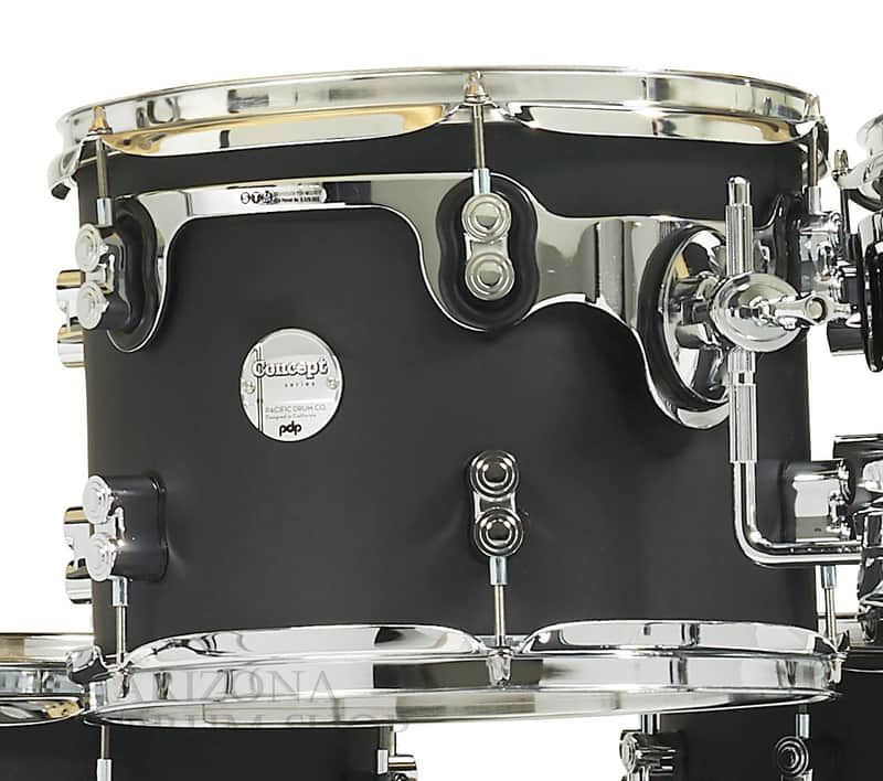 PDP Concept Maple Series 13 inch Tom , Satin Black image 1