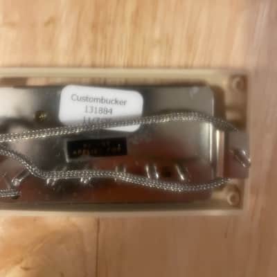 Gibson Custombucker Set No Covers Black w/ Cream Pickup Rings image 3