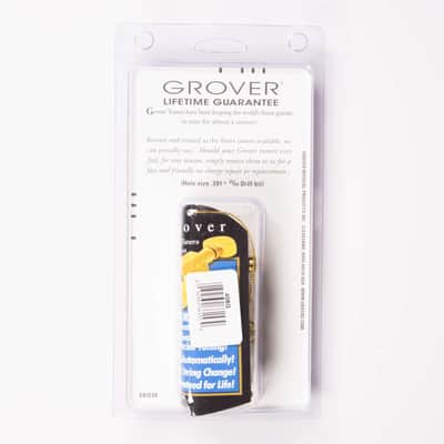Grover 406G Mid-Size Locking Rotomatic Guitar Tuners 3x3 Gold image 2
