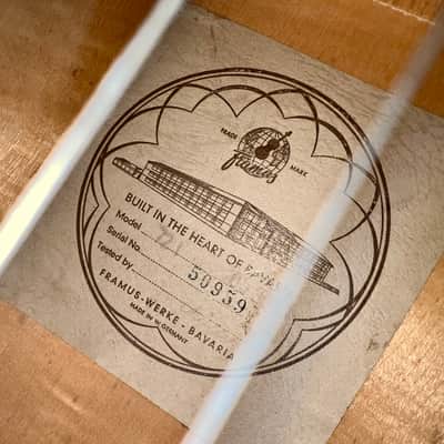 Vintage Framus Texan Acoustic Guitar 1960’s - Sunburst image 10