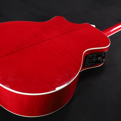 Taylor 614ce Grand Auditorium Cutaway Electric with Case LIMITED Red USED 114 image 6