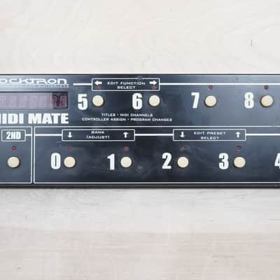 Rocktron MIDI Mate Foot Controller Black w/ Power Supply, 30ft MIDI Cable image 9