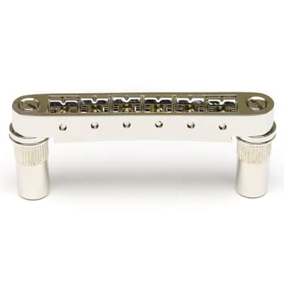 Graph Tech Resomax Nv1 6mm Tune-O-Matic Bridge W/ Resomax Saddles Nickel PM-8863-N0 image 2