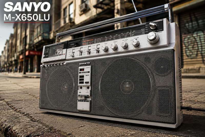 SANYO M-X650LU 🌈RaRe🌈 Vintage Stereo Cassette Recorder image 1