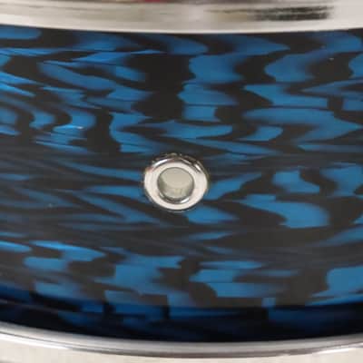 Rogers 5x14" Luxor Snare Drum Vintage 1960's Blue Onyx Cleveland image 7