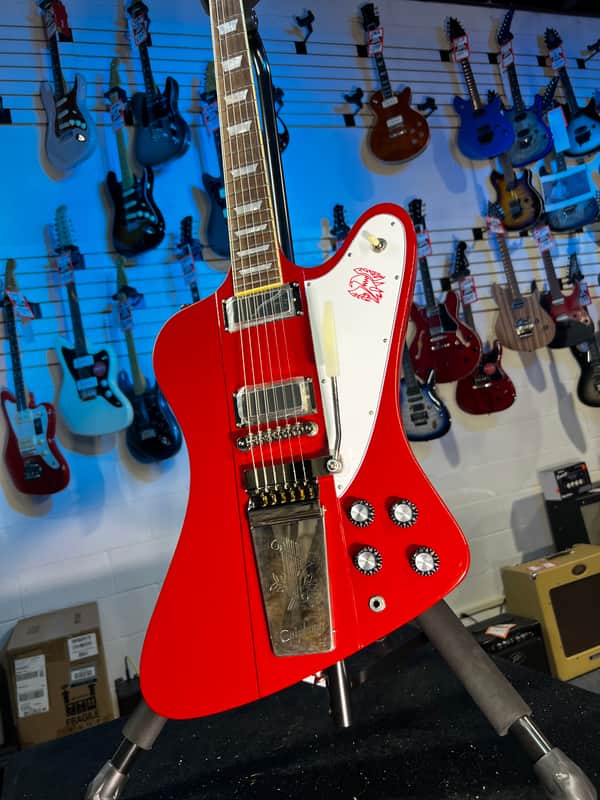 Epiphone 1963 Firebird V Electric Guitar - Ember Red FREE PLEK! 104 image 1
