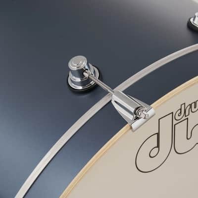 Drum Workshop DW Design Series 4-Piece Maple Shell Pack, Blue Slate w/Chrome Hardware image 2