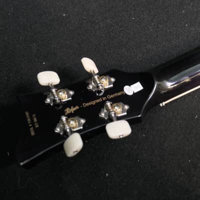 Hofner HCT-500/1L-BK Left Handed BLACK Contemporary Violin Beatle Bass with Tea Cups image 10