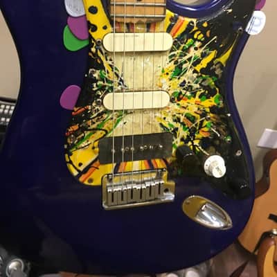 1992 Fender Strat Plus with Maple Fretboard Midnight Blue image 3