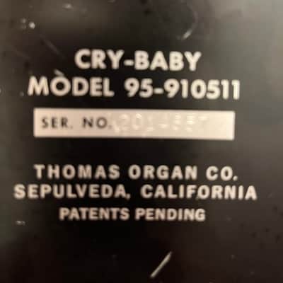 Thomas Organ Cry Baby Model 95 from the 70's - Black, TDK Inductor image 4