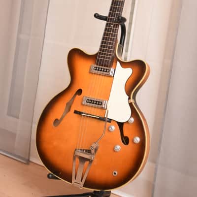Hüttl Beat King II – 1960s German Vintage Archtop Hollowbody Jazz Guitar image 3