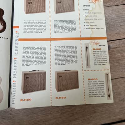 Circa 1963 Fender Dealer Letter and Regal Catalog Rare Collector Vintage Pre CBS image 8