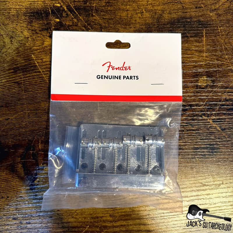 Fender Bridge Deluxe Hi Mass Bass Bridge (2020s - Nickel) image 1