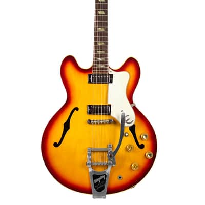 1966 Epiphone Riviera E360TD Sunburst w/Original Hard Shell Case #382658 image 7