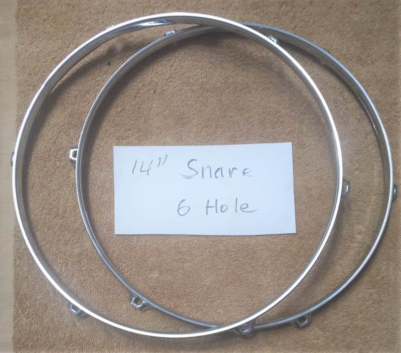 Unknown 14" rim 6 hole - Pair 2000's Chrome image 1
